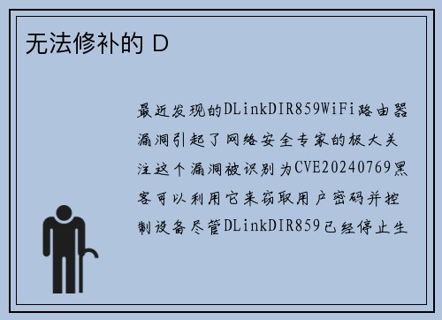 无法修补的 D